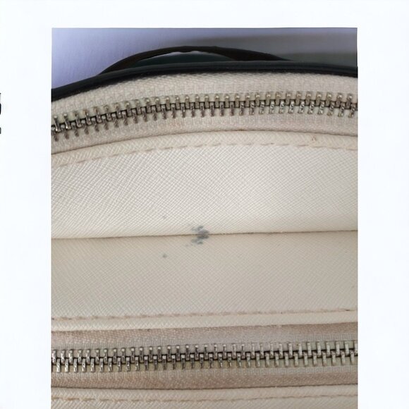 Guess 1981 White, Cream & Black Handbag / Shoulder Satchel / Purse With Adjustab - Picture 8 of 16
